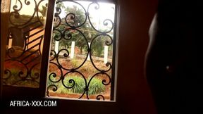Big ass amateur ebony woman in a lusty threesome