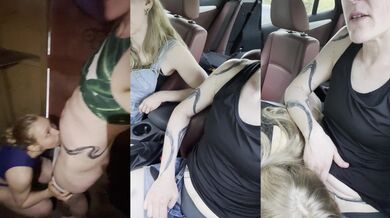 Got Interrupted in Changing Room at the Beach, so Went to Fuck in the Car Instead