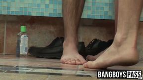 Hot horny guys love a good bareback fucking on the spa table