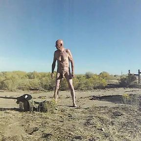 Nice day while out pronghorn hunting. There was no one else around. I prefer being naked!