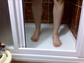 Dom Sweetblueyes Feet Fetish Play in the Shower