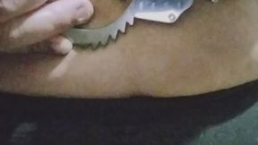 Goth girl handcuffed