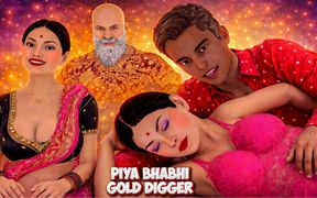 Big Tit MILF Gold Digger Fucks Rich Old Man in Luxury Mansion