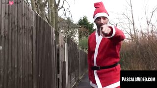 Saskia gets punished for being a naughty girl by Santa