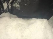 I Laid Down In The Snow To Jerk Off Under The Full Moon And The -19C/ -2F Temperature Froze My Phone