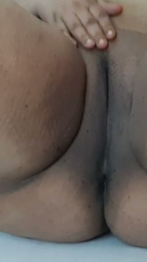 Bbw in Black Fishnet Lingerie   Clip 1