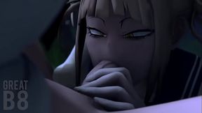 Ochako and Himiko blowjob