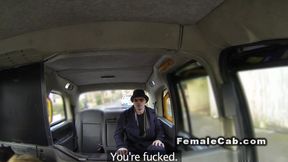 Busty female fake taxi driver fucks