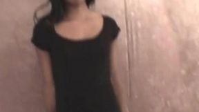 Ebony teen with pierced nipples rides cock