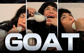 Latex Fetish Condom in My Horny Mouth, I Swallow a Toy with a Condom and Explode Semen