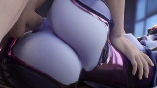 Shy 3D Girl with Huge Amazing Butt Getting a Nice Pounding from Behind