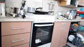 Sexy mom makes breakfast &mdash;  hairy pussy &mdash;  big tits  Sexy woman empty house &mdash;  hairy &mdash;  big ass