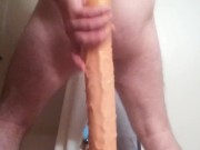Taking all 15 inches in the shower