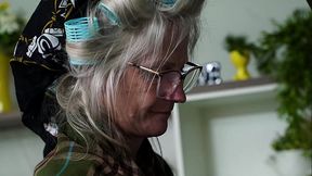 horny 67 Years old grandma rough anal fucked