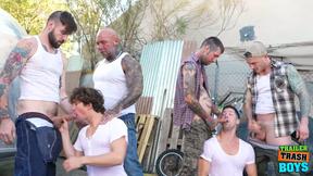 TRAILERTRASHBOYS Orgy Session With Multiple Gays