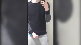 Twink sagging and jerking off on webcam at university