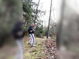 Practice fighting turns into playing in the woods