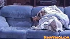 ”Handsome classic gay wanking off bushy meat & spraying cum”