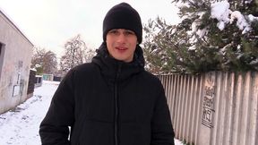 Hot Cock in Tight Ass - A Snowy Day in Prague - Czech Hunter