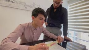 Dave Lion strips The Class Geek And Breeds Him On The Teacher's Desk