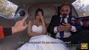Enticing bride-to-be rocks out with injured guy before husband