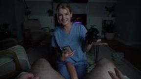 POV Nurse Laughing at Your Small Dick