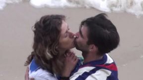 beach voyeur. beautiful girl spotted having hardcore sex on the beach