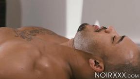 ”I rubbed oil on Jason Varios buffed muscles & abs before he plowed my butt”