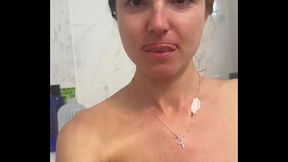 Romantic and sensual foam and flowers bath with Maya Rose