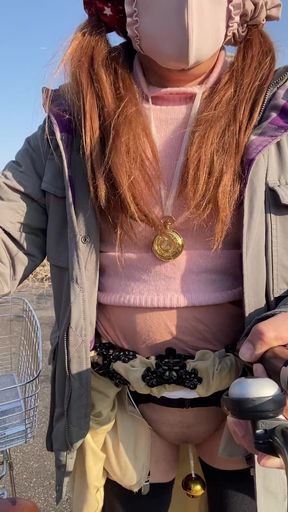 No. 150 Showing off My Pussy in a Parking Lot During a Break