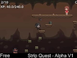Strip Quest - Alpha V1 (free game itchio) Adventure, Platformer, Role Playing