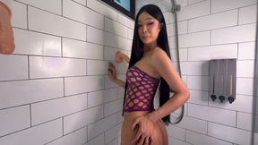 Ladyboy De-de Bubble Butt, Cute Cock, Nice Tits and Farts