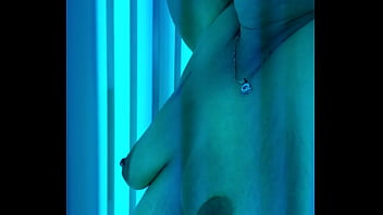 Rose in the tanning booth