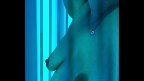 Rose in the tanning booth