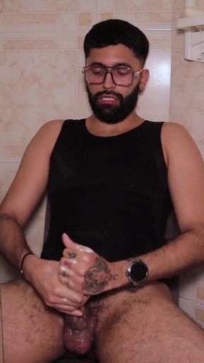 Captivating moment from &quot;Camilo Brown Intensely Edging His Big Cock Shooting His Cum Multiple Times and Squirting on His&quot;