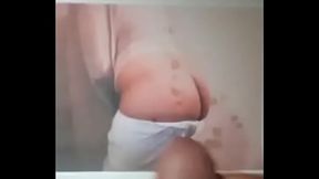 Cumming on my curvy roommate'_s pic. Love that ass