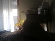 Joven amateur se pajea durante sus vacaciones en tenerife