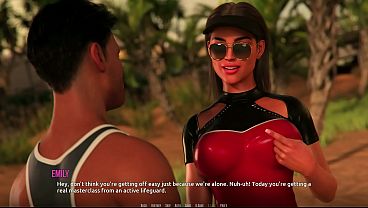 Dominos Beach 7: Zoe'_s Handjob, Slurp &amp_ Titjob Cum on Face