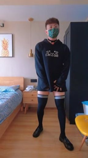 This time it's a kitty costume