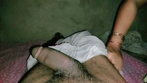 Horny Stepsister Play With my Dick and stepsister removed my pant