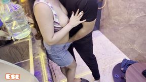 Holding the Sister-in-law From Behind and Fucking Her in the Kitchen
