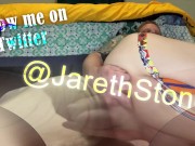 Jareth Stone's First time with Anal Beads. Takes a Horse Dildo Cream Pie.