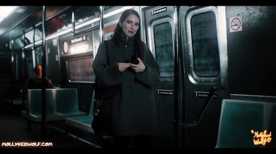 Student girl sucked dick of stranger on train - MollyRedWolf