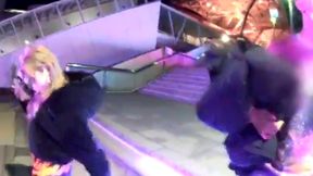 The Glamorous Night Out of a Stunning Blonde Lady at New Year's Eve Party