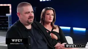 Thick hotwife Paisley West wants another man's load while her hubby watches.