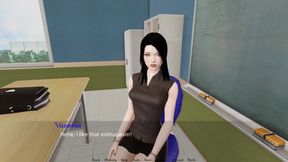 Ebony Teen Blows Fat White Loser-bound by Lust #5- Gameplay