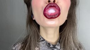 Red Lips Spit Play Slow Mo 4