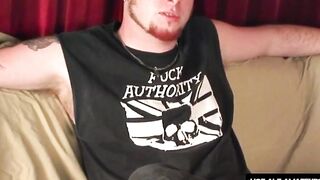 RealAltGuys.com - Lusty redhead homosexual punk plays with his hairy cock and shoots