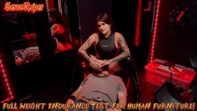 Full Weight Endurance Test For Human Furniture! Ft Miss Roper - HD MP4 1080p Format