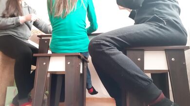 The three of us played cards for stripping, and in the end... With vulgar, dirty conversations - IkaSmokS